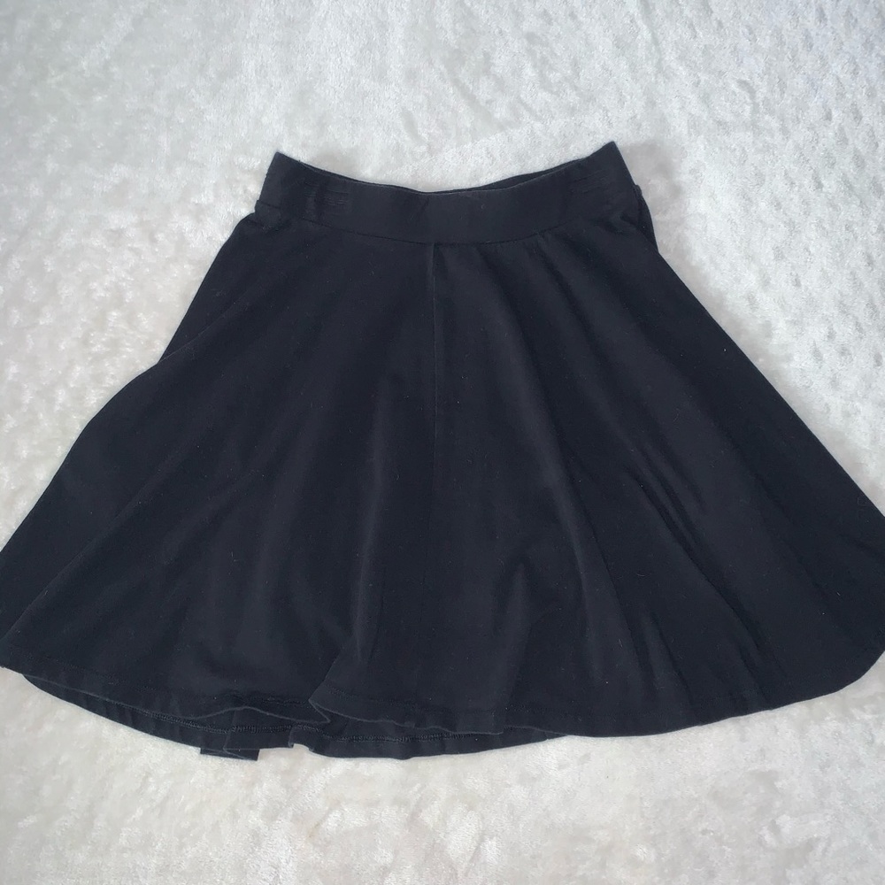 Black short skirt